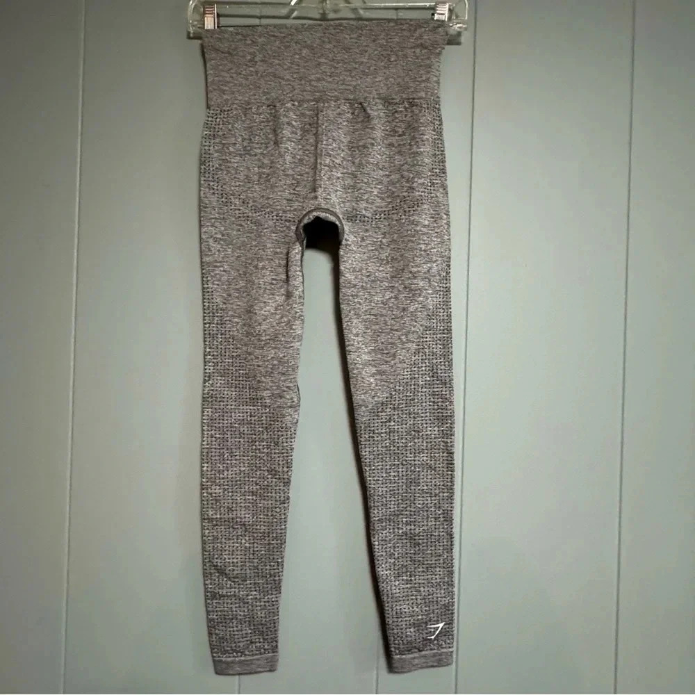 GYMSHARK Vital Seamless 2.0 High-waisted Moisture Wicking Leggings Gray Size XS - Picture 2 of 6